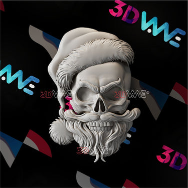 SANTA SKULL 3d stl 3DWave.us